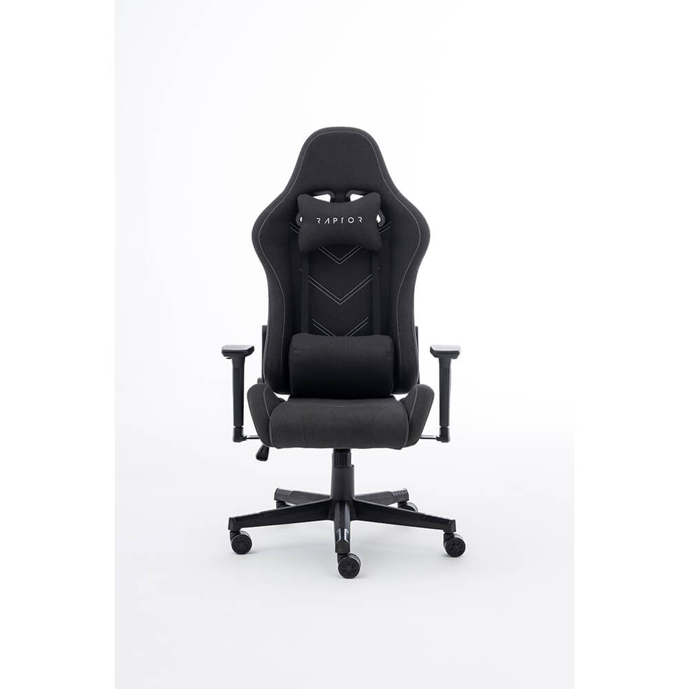 Gaming Chair GS-100 Full Size, Soft Fabric, Dark Grey
