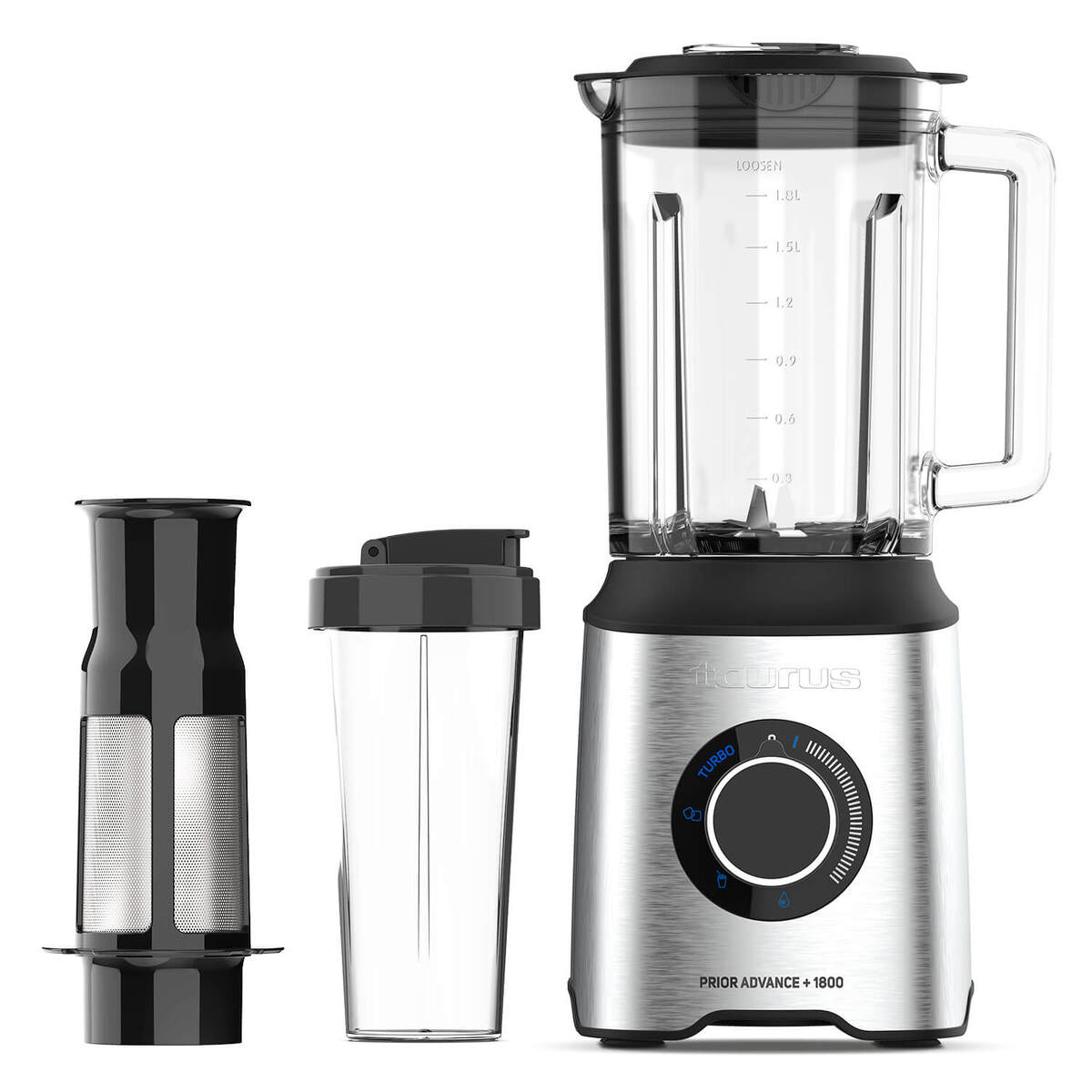 Tehosekoitin Jar 1800W Pulp-Suodattimella