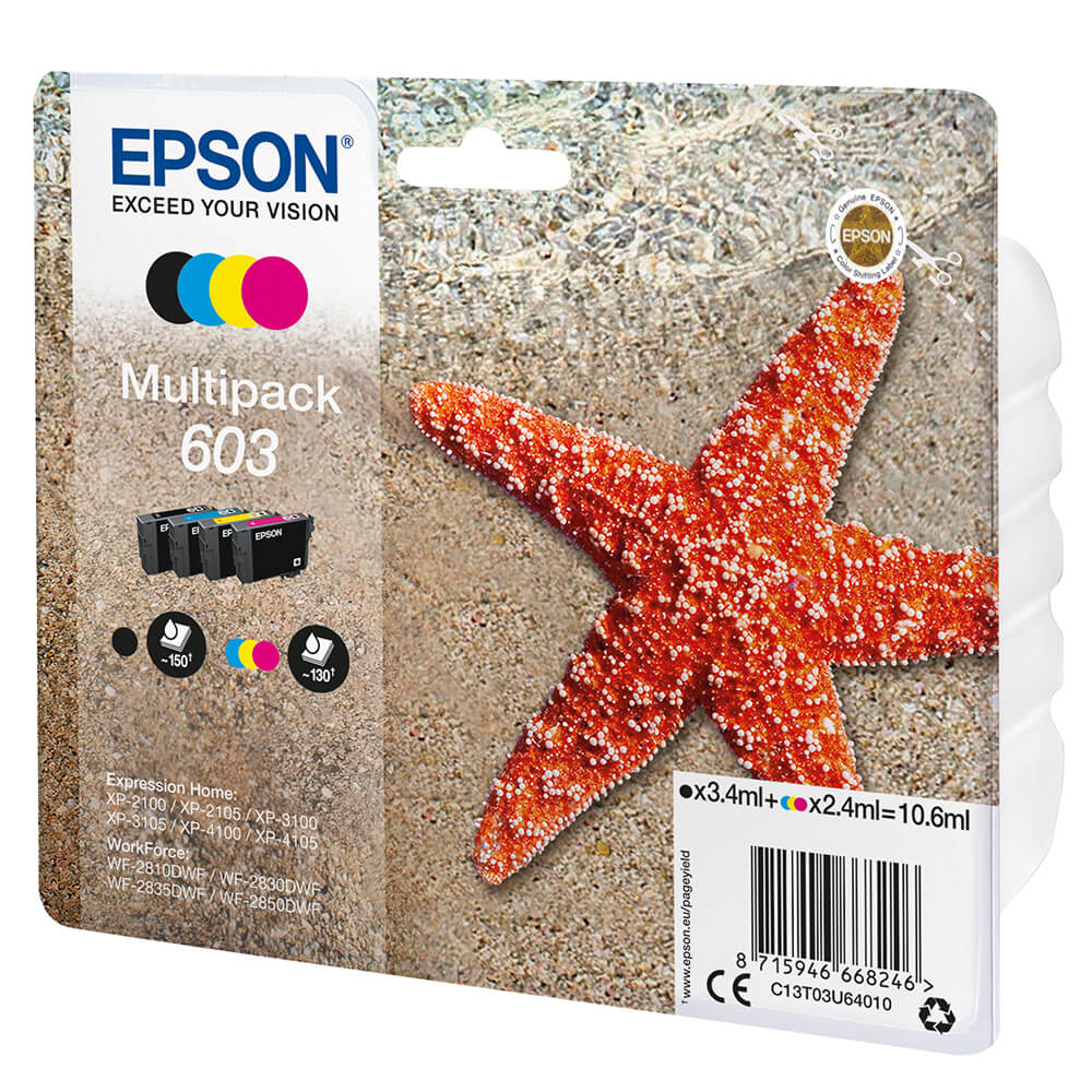 Ink C13T03U64010 603 Multipack, Starfish