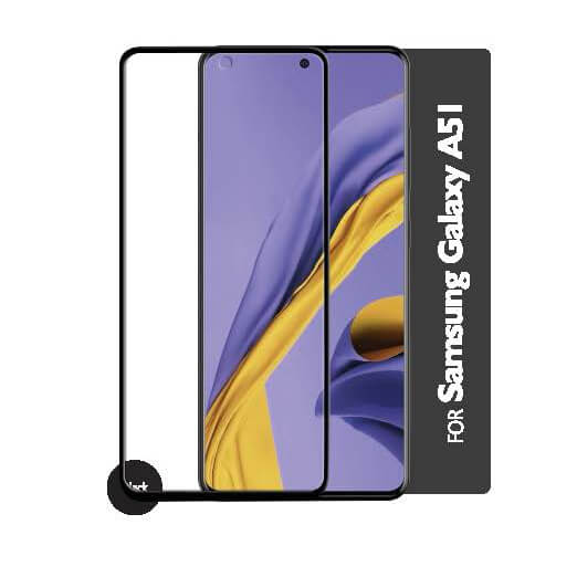 Hærdet Glas 3D Gummed Full Cover Sort Samsung A51