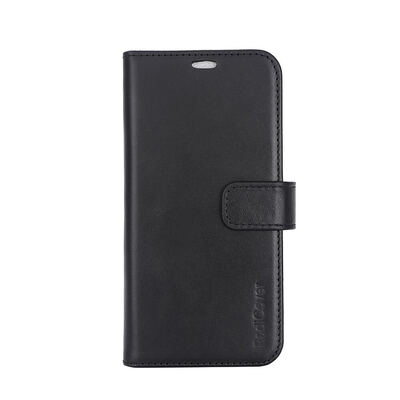 Wallet Case 2in1 Anti Radiation Leather MagS Black - iPhone 15 Pro