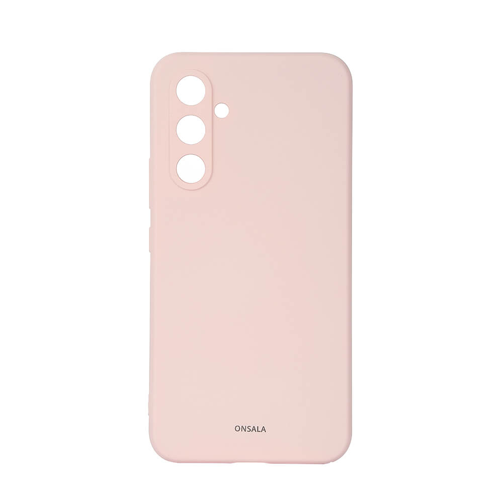 Phone Case with Silicone Feel Chalk Pink - Samsung A55 5G