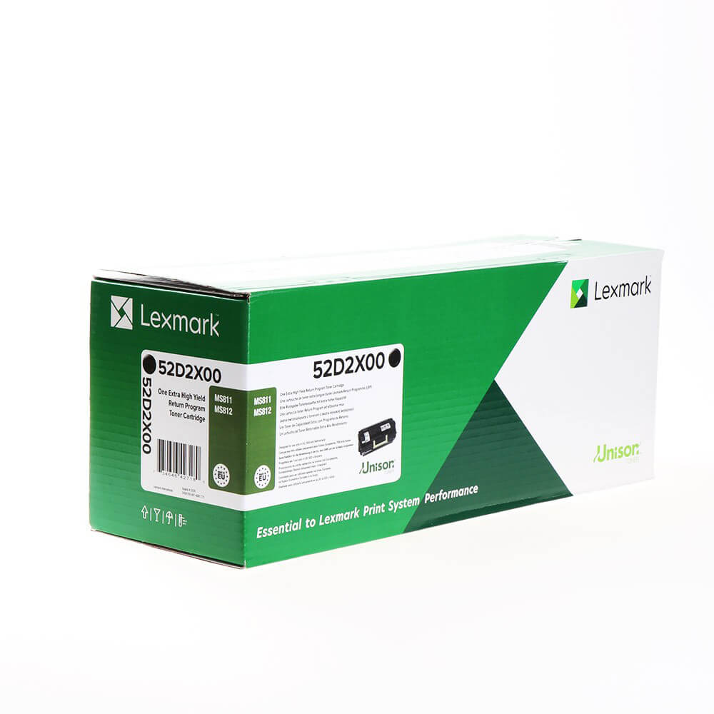 Toner 52D2X00 Musta Erittäin Suuri Kapasiteetti, Return