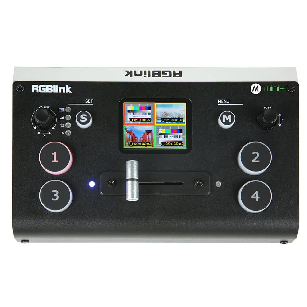 Mini+ 4ch HDMI mixer w/ HDMI, USB3, and RJ45