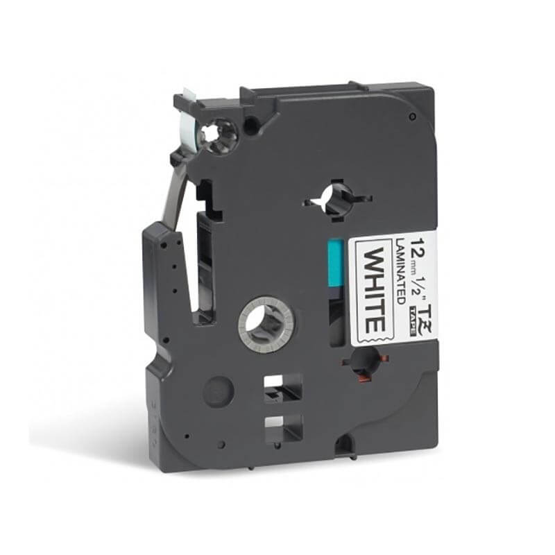 P-Touch TZE-231CIV 12mm Musta päälle Valkoinen