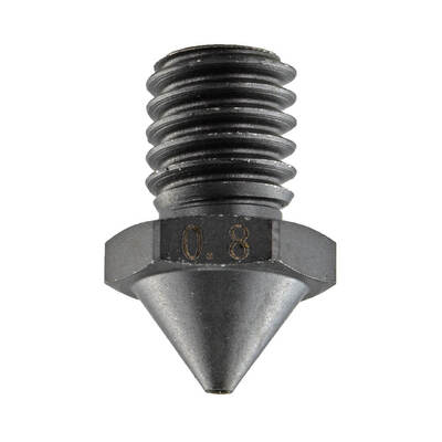 Nozzle 0.8mm Steel Spare part for Creator 4, 3 Pro, Guider 3, 3 Plus