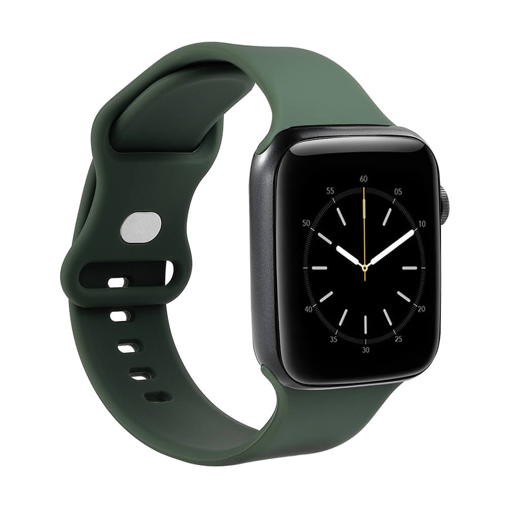 Klockarmband Silikon OLIVGRÖN Apple Watch 38/40/41mm