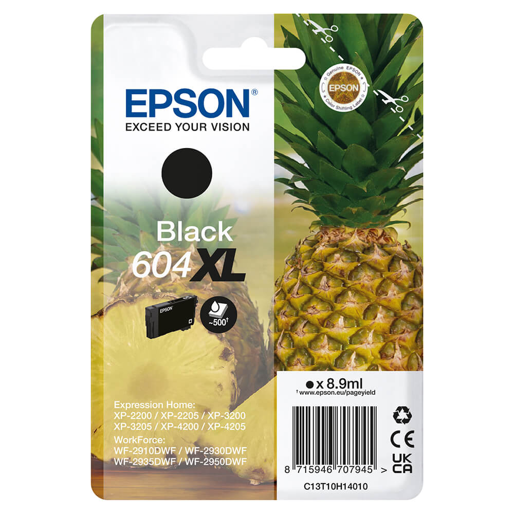 Ink C13T10H14010 604XL Black, Pineapple
