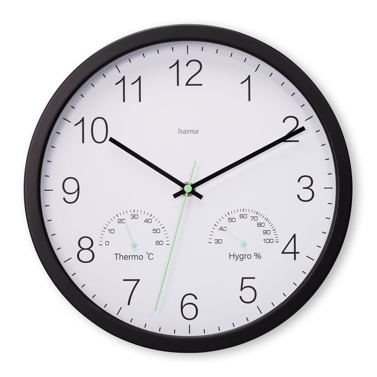 Veggur Santorini Svart Diameter 30 Cm