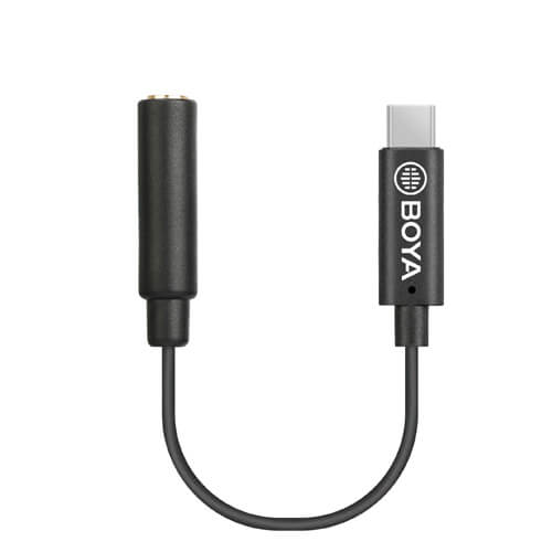 BOYA Audio Adapter USB-C - 3.5mm BY-K4 Male - Female TRS