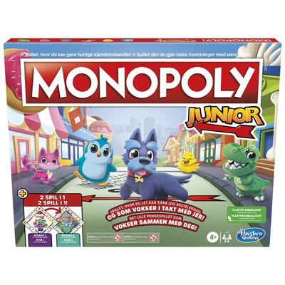 Board Game Monopoly Junior 2 Games In 1 (NO/DK) 