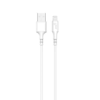 Rund Laddkabel Lightning till USB-A 3m Vit MFI 