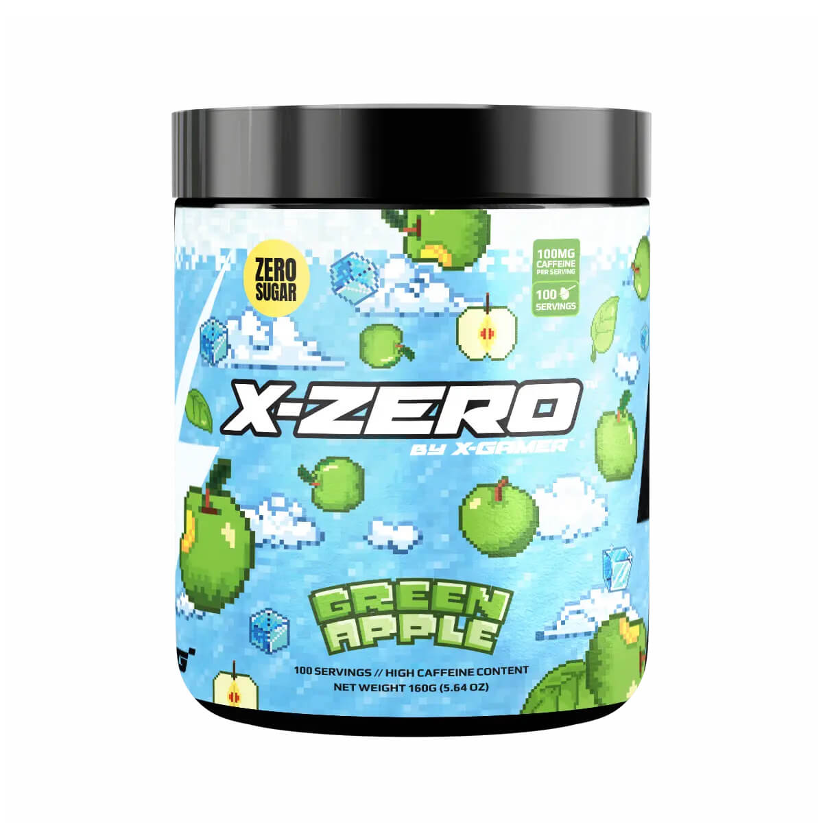 Energy Drink Powder X-Zero 160 gram Green Apple