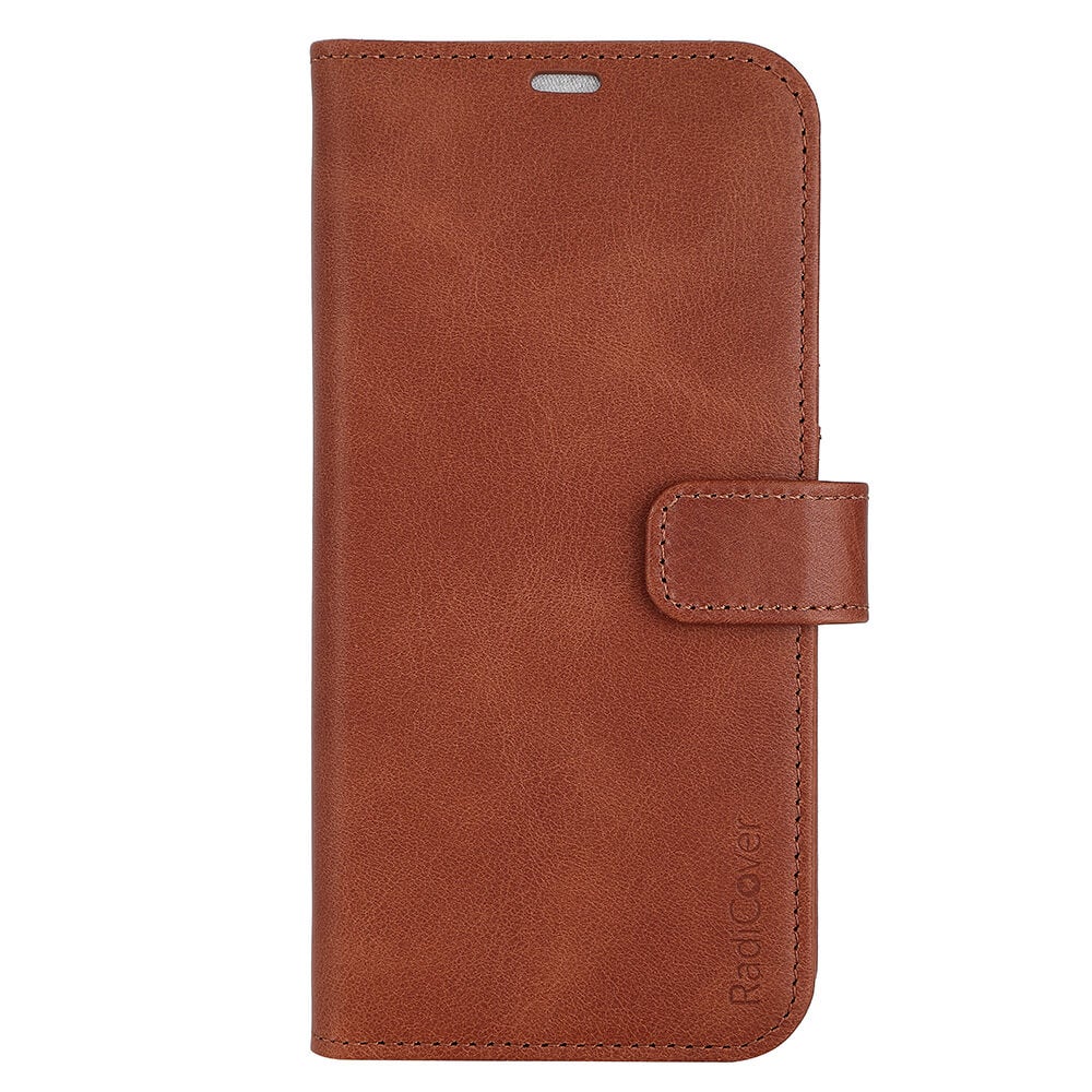 Wallet Case Anti Radiation 2in1 Brown iPhone 14 Plus