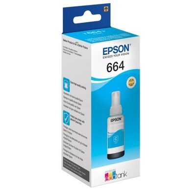 EPSON Ink C13T664240 664 Cyan Ecotank