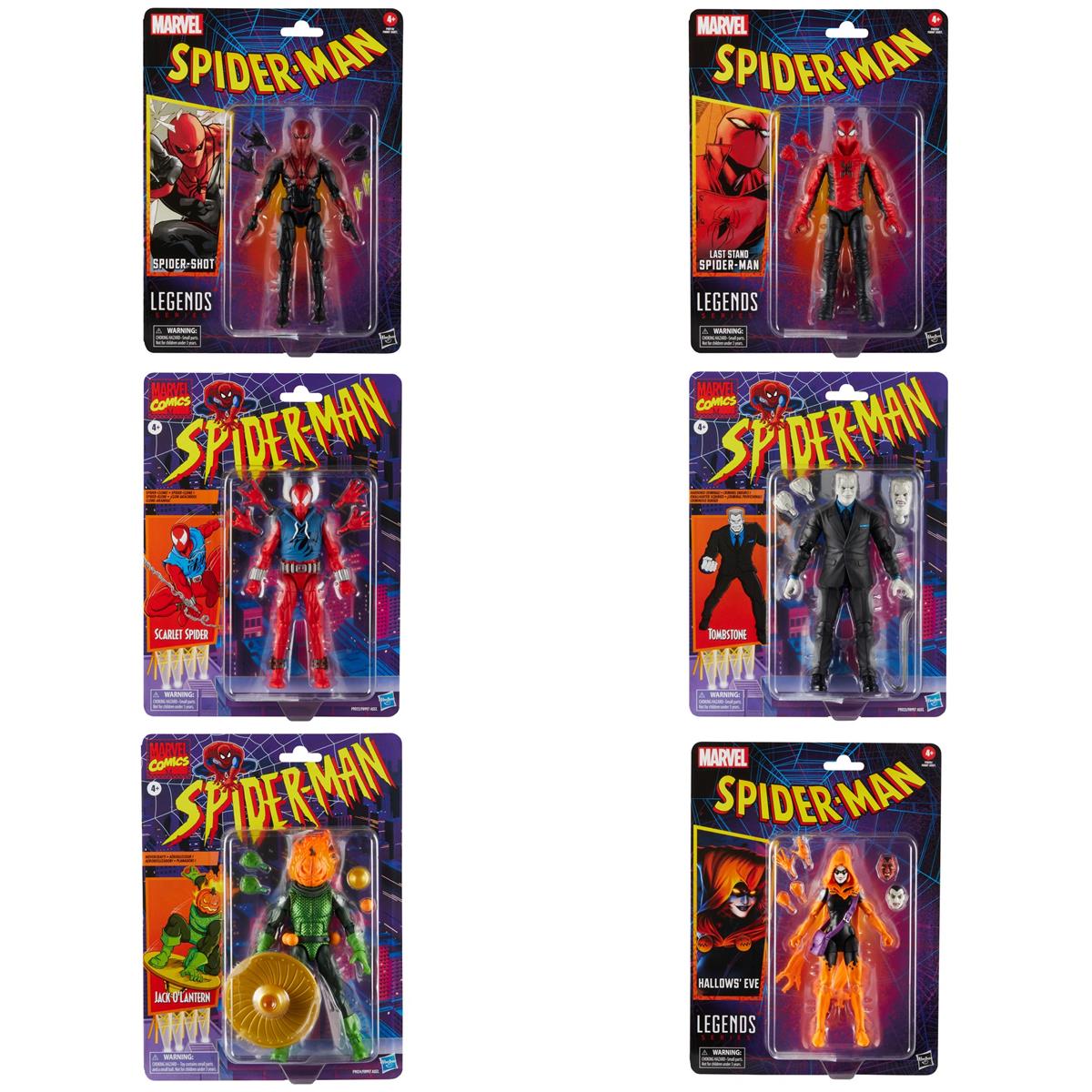 Legends Classic Retro Spider-Man 6 Inch (Lajiteltu)