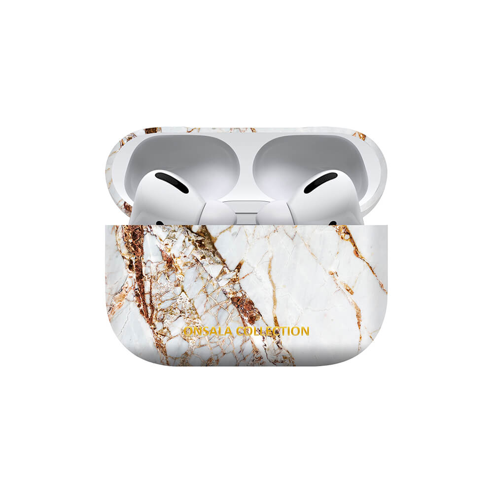 Airpods Pro case White Rhino Marble