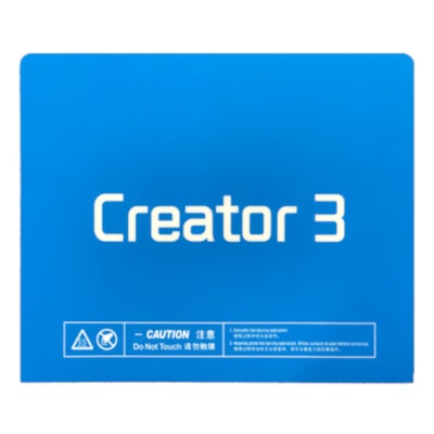 Build Sheet Blue Spare part for Creator 3, 3 Pro