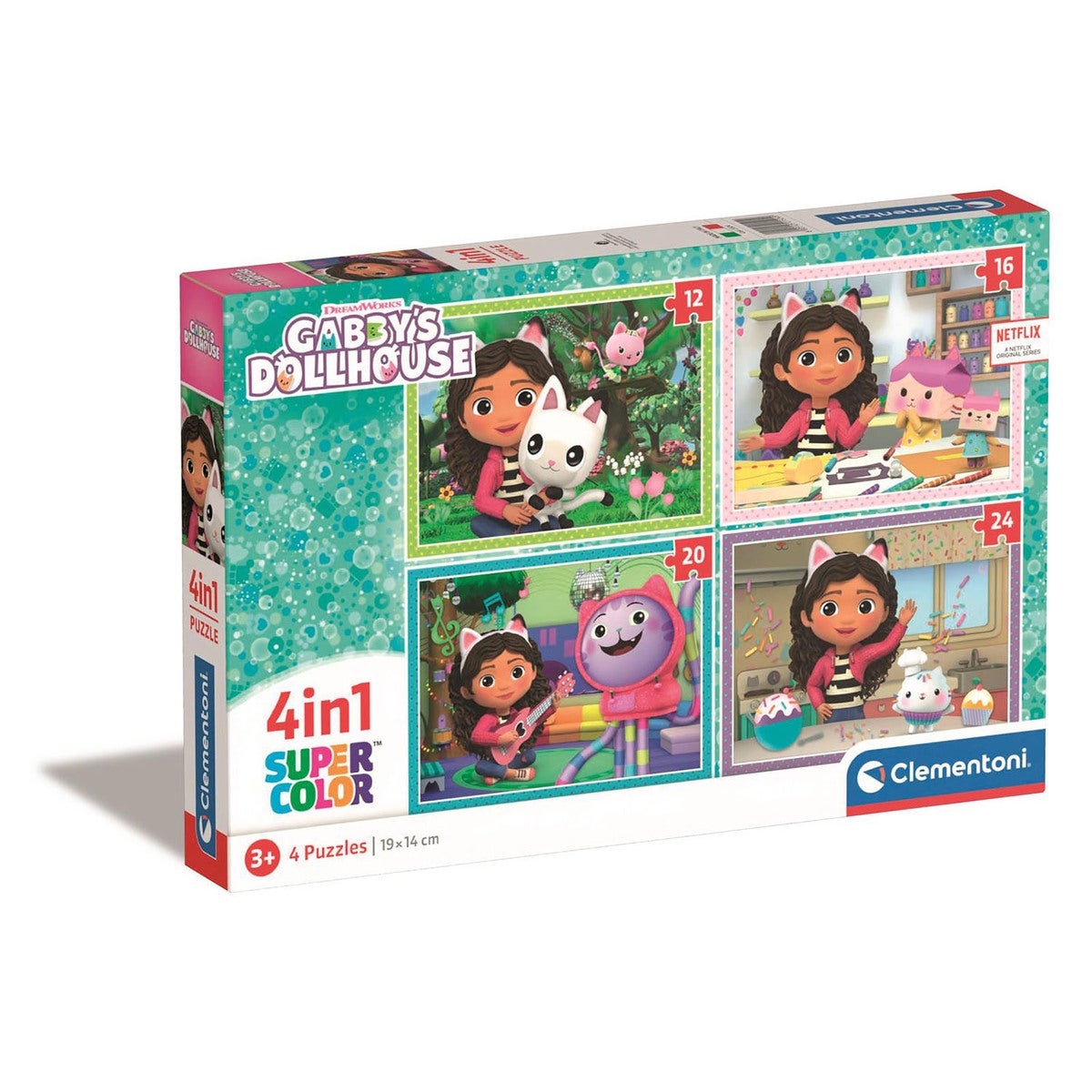 Puslespill 4 In 1 Pcs Gabby's Dollhouse