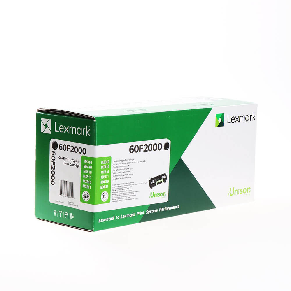 Toner 60F2000 Sort, Return
