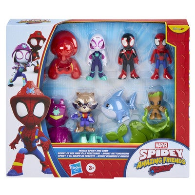 MARVEL SM and AF Rescue Spideys and Crew
