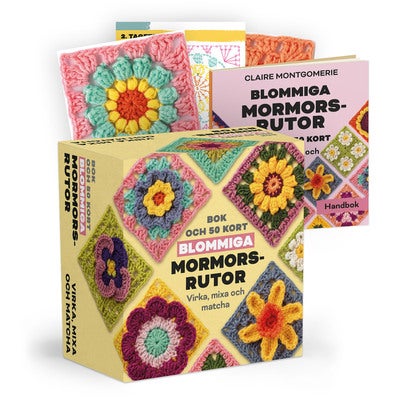 Blommiga mormorsrutor