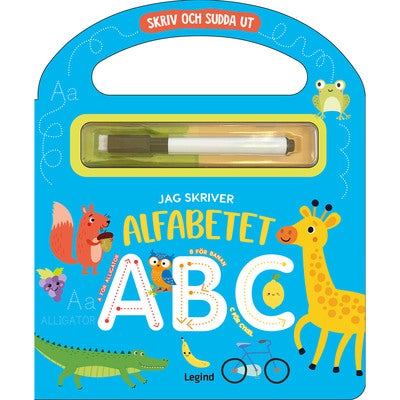 Skriv och sudda ut: Jag skriver alfabetet