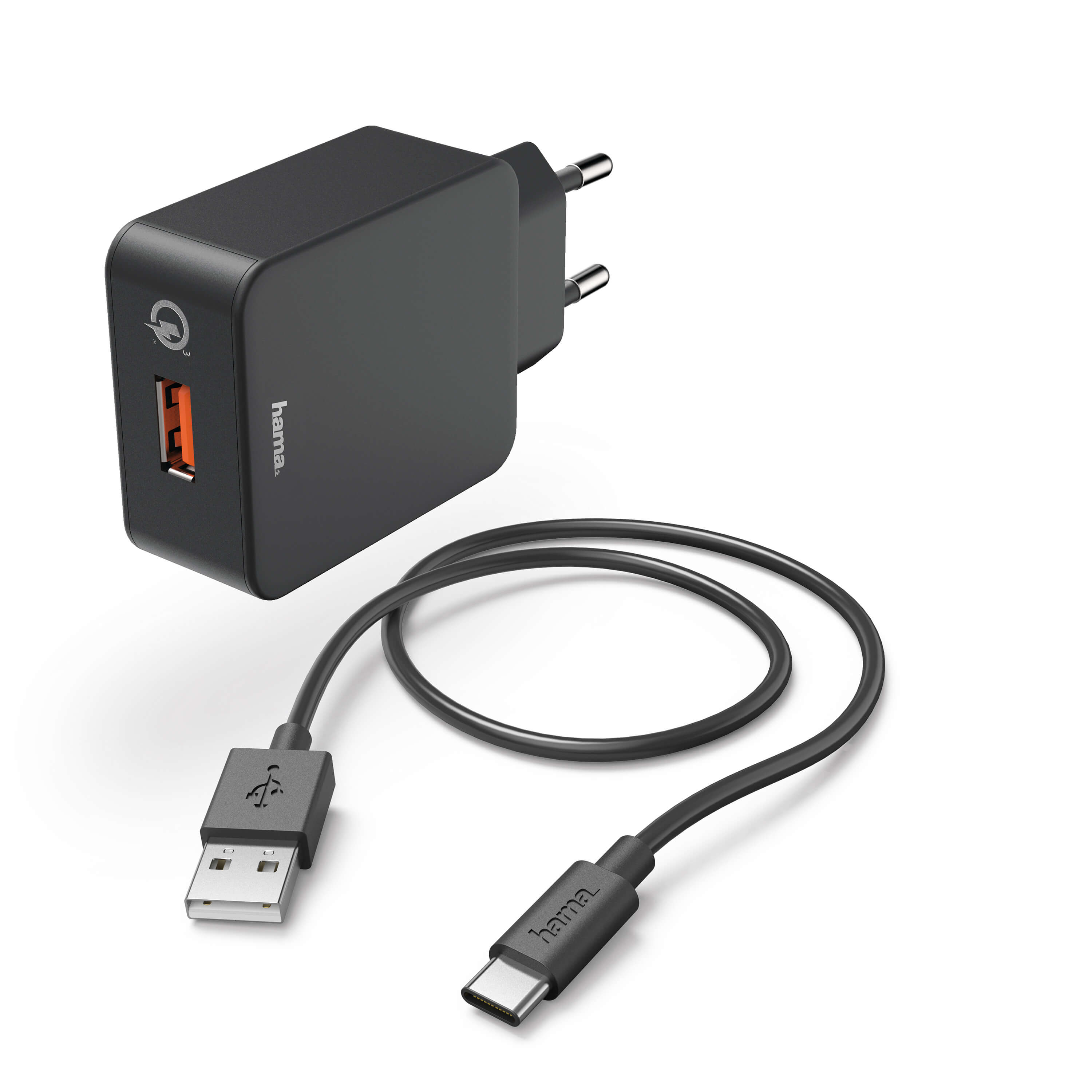 HAMA Charger 220V USB-C 3A Black