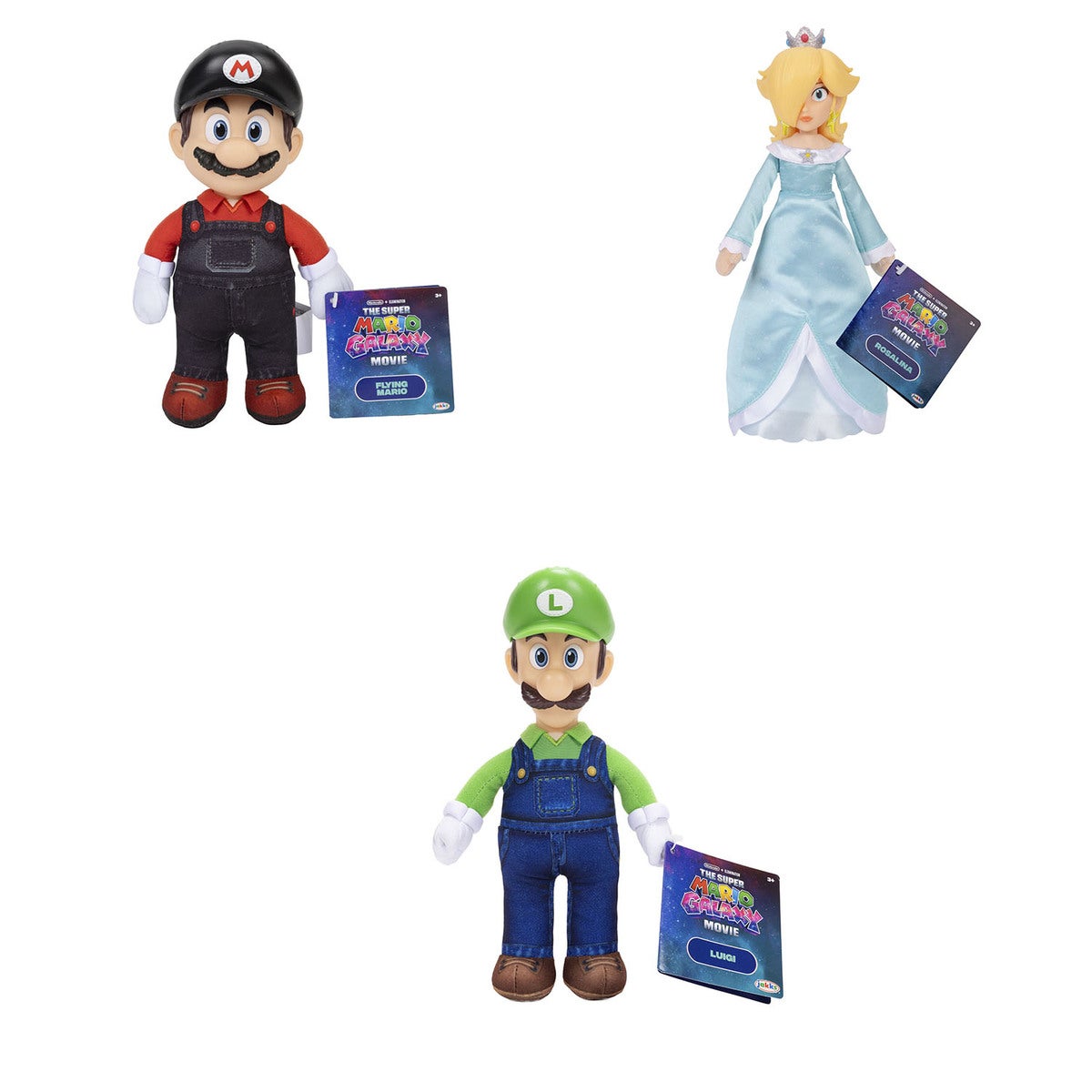 Mario Galaxy Movie 9in Plush Roto-Head -Asst W2 CDU
