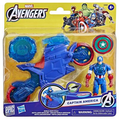 Avengers 4 Inch Captain America Shield-Shot Cycle
