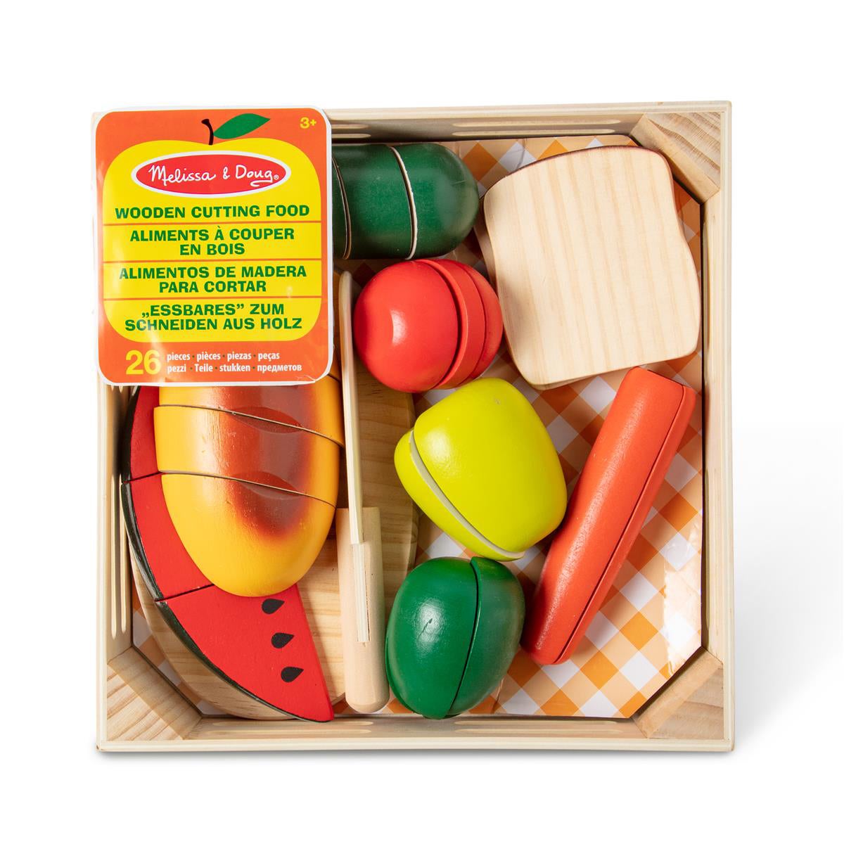 Food Play Wooden Cutting Food