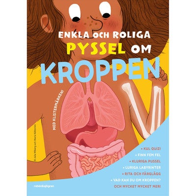 Enkla och roliga pyssel om kroppen (med klistermärken)