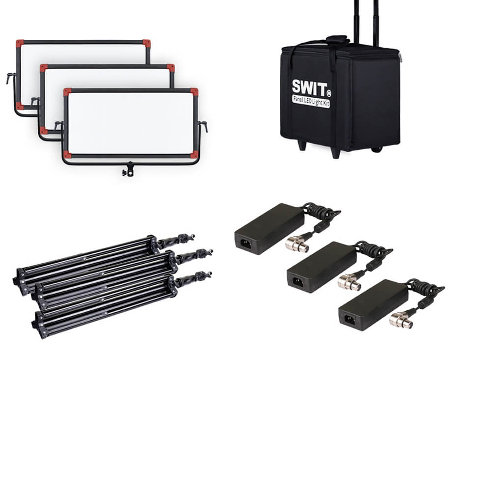 SWIT PL-E90D 3KIT 3xPL-E90D + Case and stands