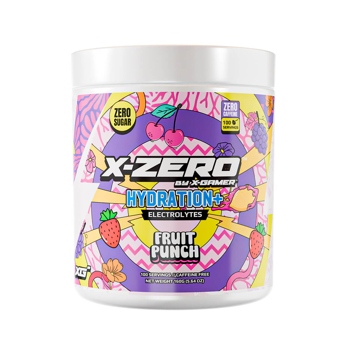 Energy Drink Powder X-Zero Hydration+ 160 gram Fruit Punch