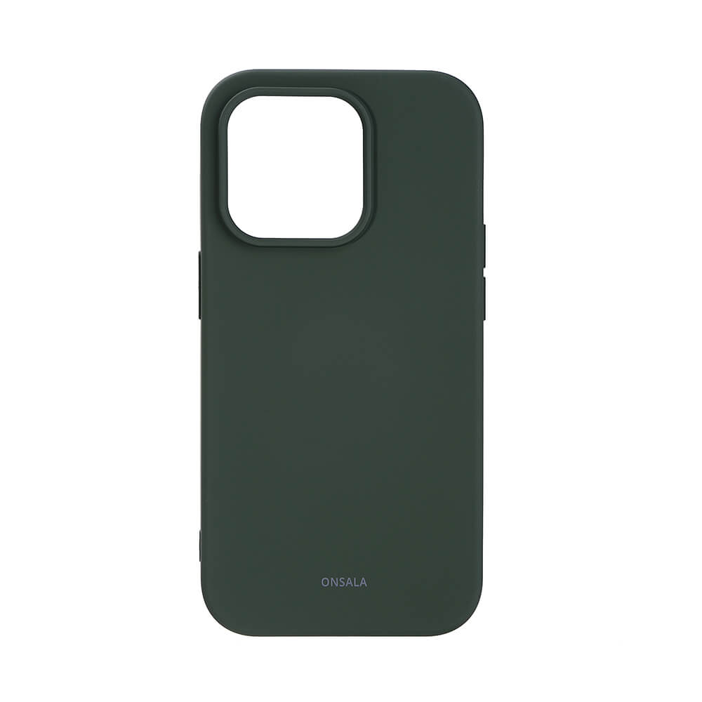 Phone Case Silicone Olive Green - iPhone 14 Pro