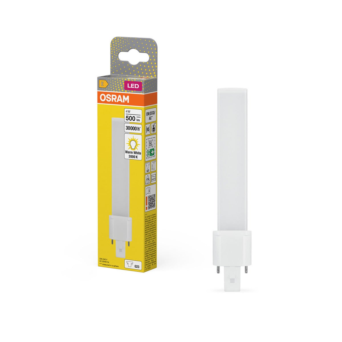 Valaistus Dulux LED S EM & AC Mains 4W 830 G23