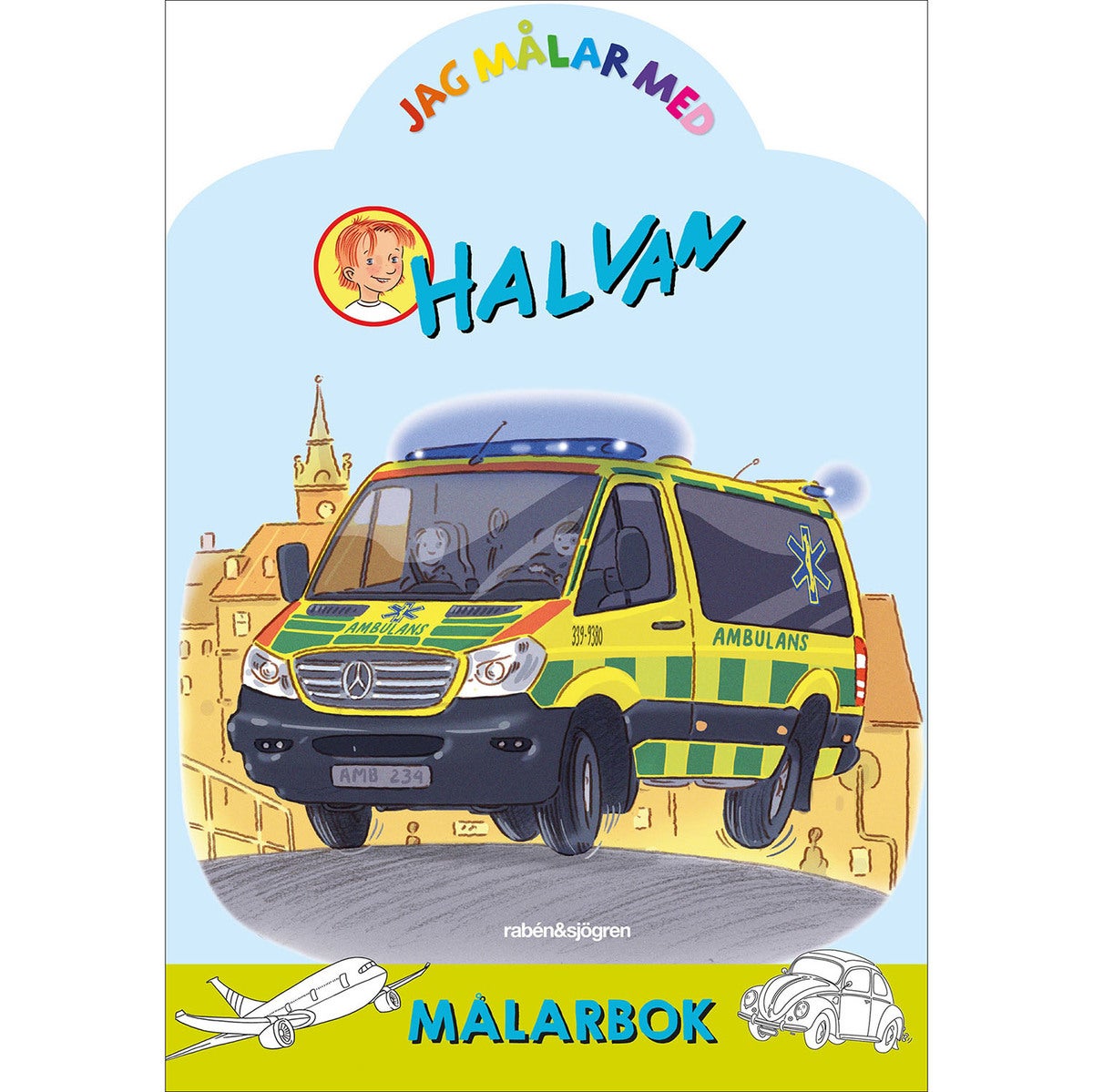 Målarbok:  Jag målar med Halvan