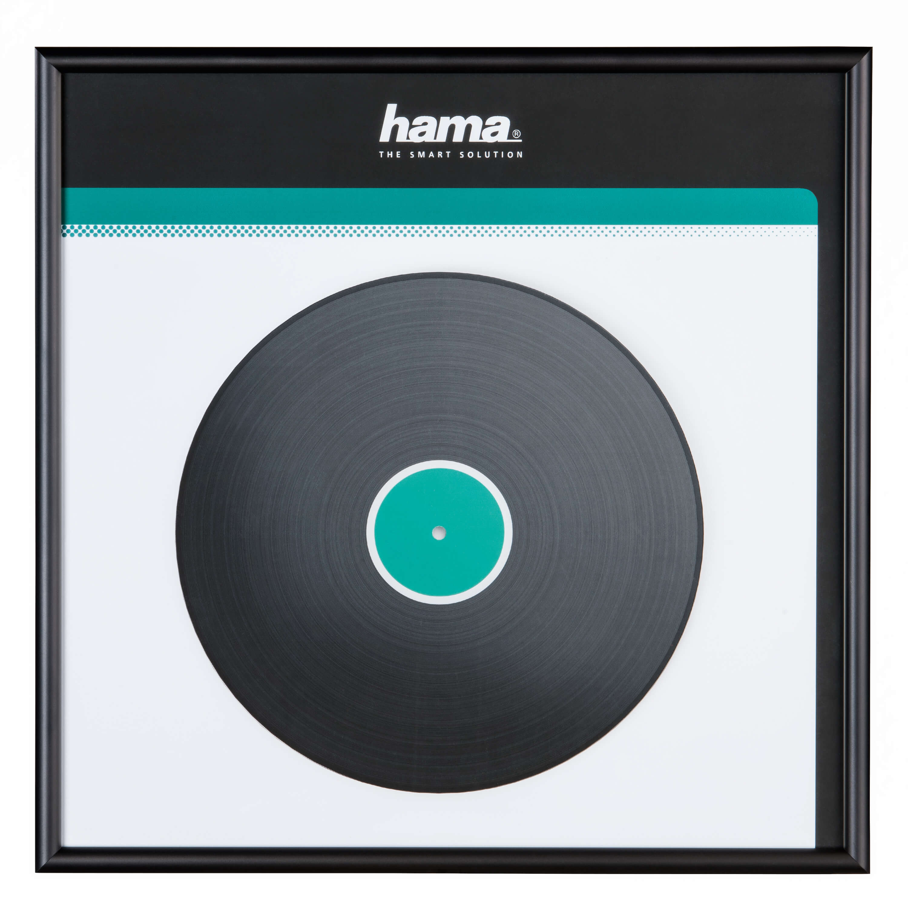 HAMA LP Cover Frame Aluminium Black 31.5x31.5 cm