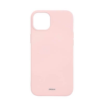 Mobilskal Silikon MagSeries Chalk Pink - iPhone 15 Plus