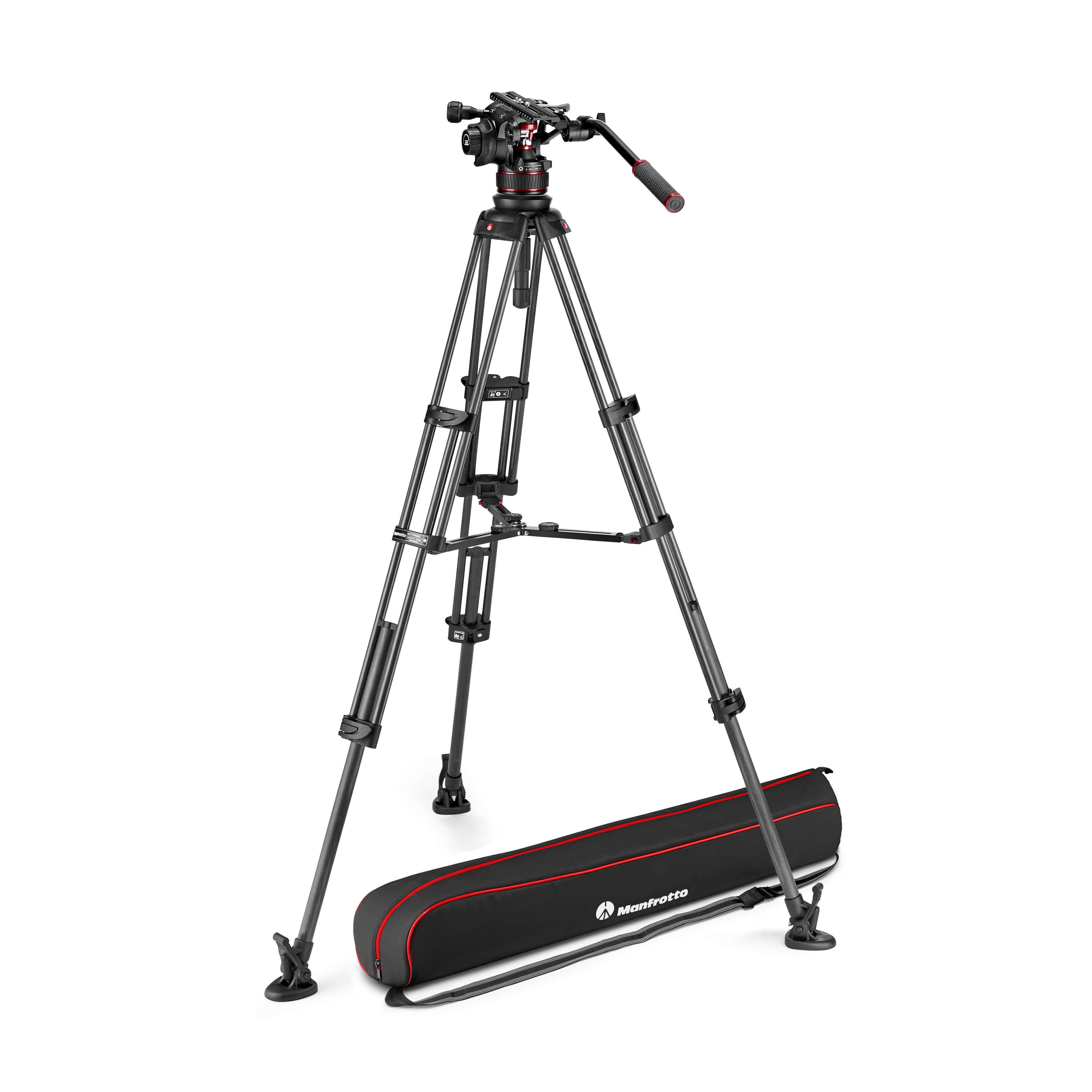 MANFROTTO Video Tripod Kit Nitrotech 612 + CF Twin MS