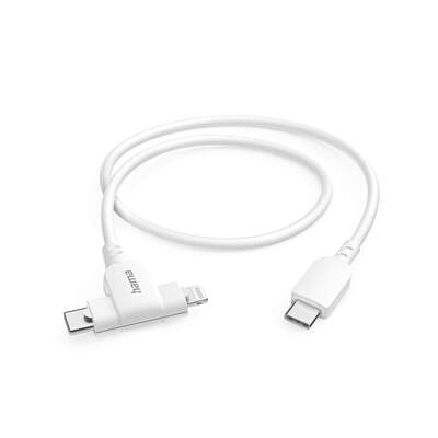 Charging Cable USB-C to USB-C or Lightning 1.5m White