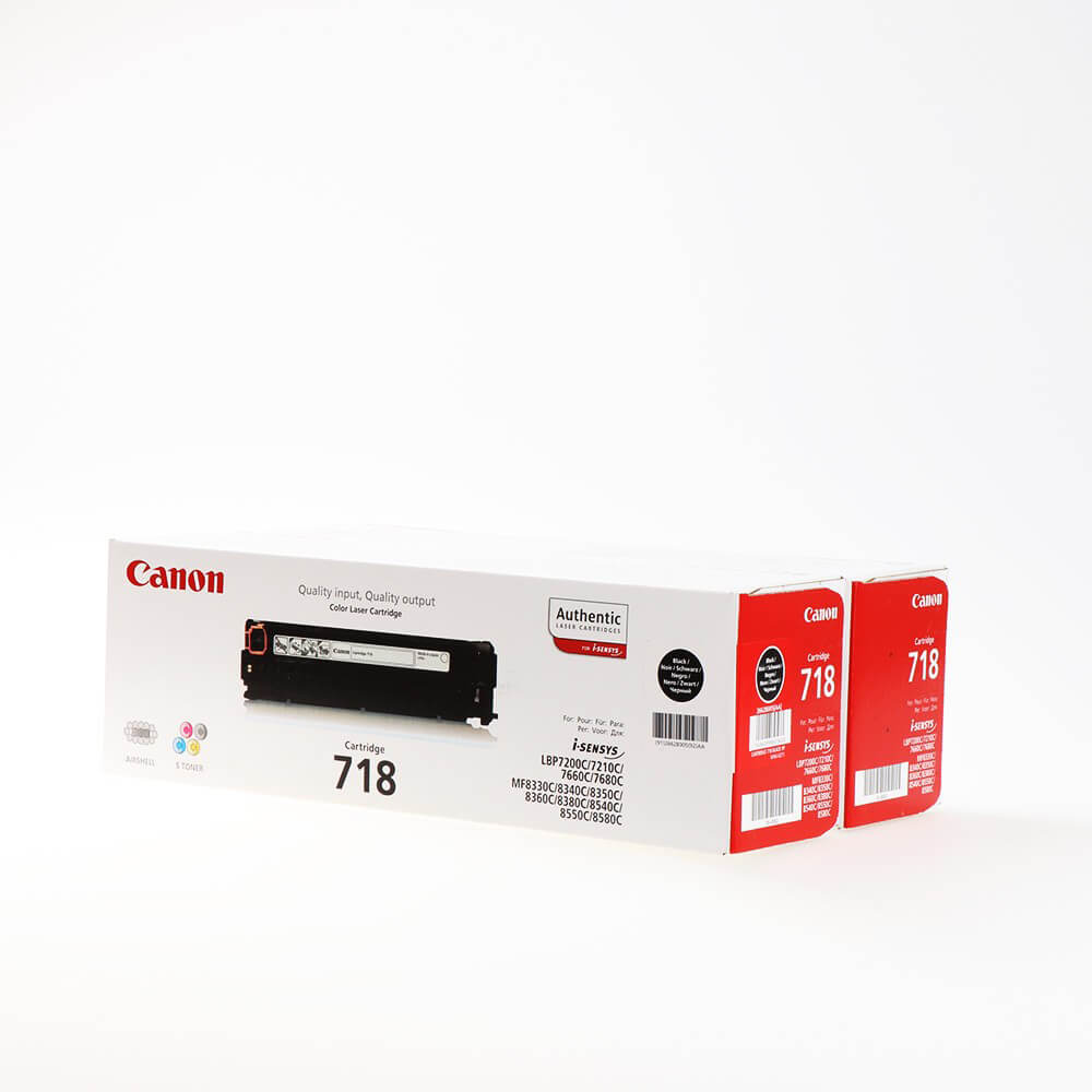 Toner 2662B005 718 Musta Twin-pakkaus
