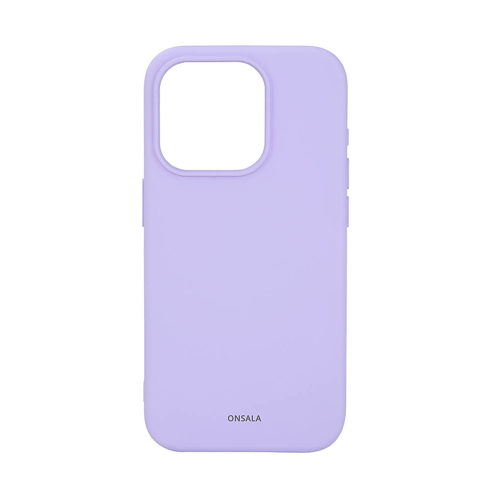 ONSALA Back Sil Touch Recycled MagSerie iPhone 15 Pro Purple 
