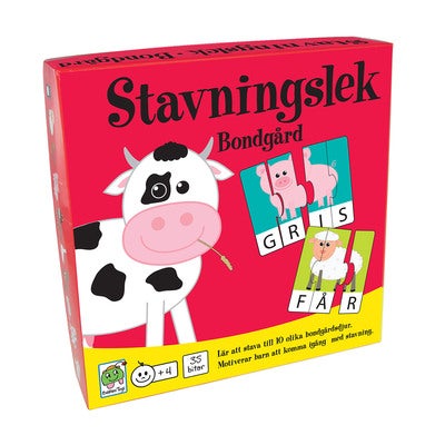 Palapeli Pedagog Spel Stavningslek Bondgård (Se)