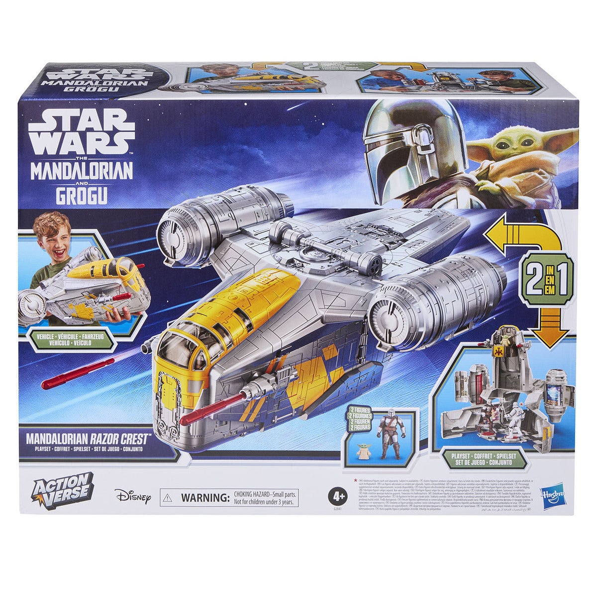 SW ActionVerse 17in Playset Razor Crest 2-in-1 Vehicle