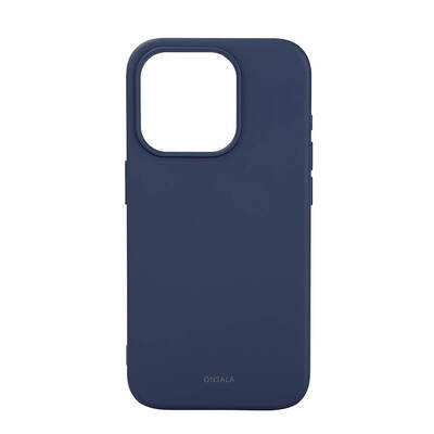 Phone Case with Silicone Feel MagSeries Dark Blue - iPhone 15 Pro