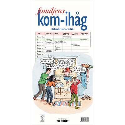 Familjens kom-ihåg-kalender 2026