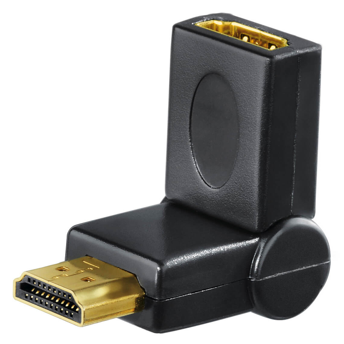 HDMI™ Adapter, plug - socket, can be swivelled