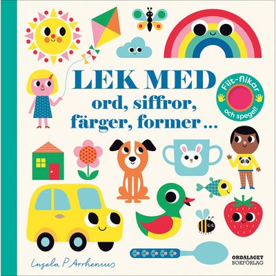 Lek med ord, siffror, färger, former...