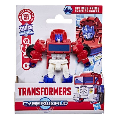 TRA Cyberworld 4in Cyber changer Optimus Prime Classic
